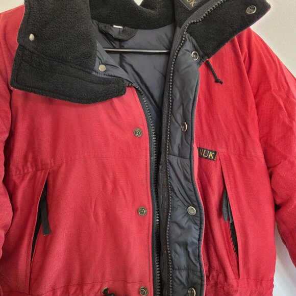 Kanuk Red hooded Parka/ Coat  Made in Canada - Picture 4 of 15
